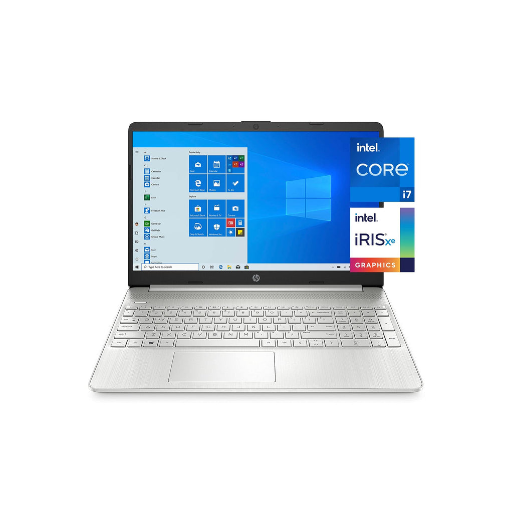 HP Notebook 15 - Intel Core i7 11th Generation - 8Gb Ram - 512Gb SSD - Windows10 - 15.6" FHD display - English keyboard - Silver
