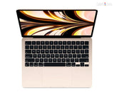 Apple MacBook Air M2 Chip with 8-core CPU 10-core GPU 8GB 256GB 15.3" Starlight English Keyboard MQKU3 - Samazon