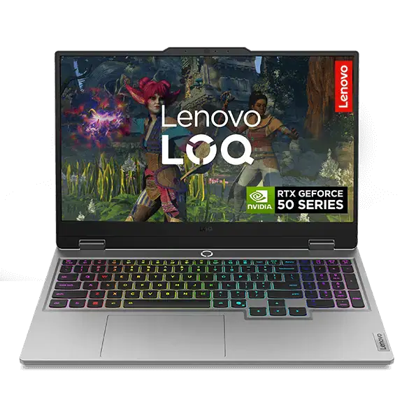Lenovo LOQ Gaming Laptop 15.6" FHD AMD Ryzen 7 250 16GB RAM 1TB SSD NVIDIA GeForce RTX 5050 8GB Win 11Home Luna Grey