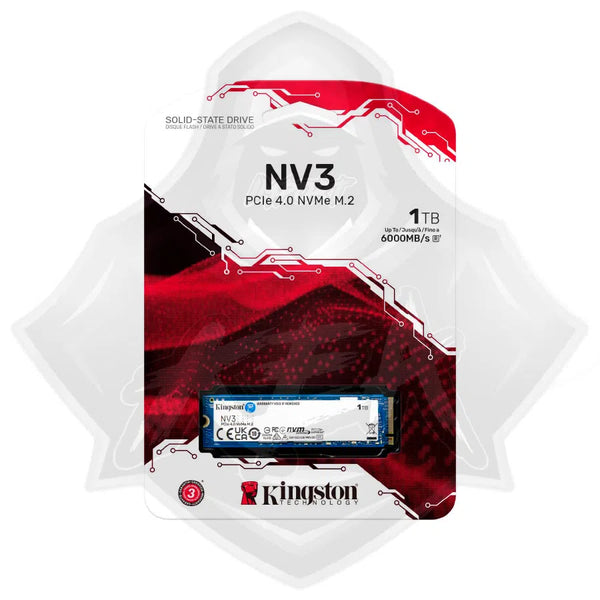 Kingston NV3 NVMe PCIe 4.0 Internal SSD 1TB M.2 2280-SNV3S Kingston NV3 NVMe PCIe 4.0 Internal SSD 1TB M.2 2280-SNV3S
