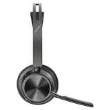 POLY Voyager Focus 2 USB-C Headset with USB-C A Adapter and Charging Station Bluetooth ANC Acoustic Fence Technology Black