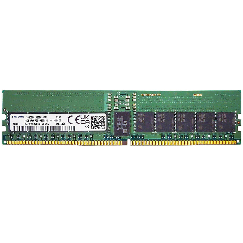 Samsung 32GB DDR5 4800MHz PC5-38400 ECC RDIMM 1Rx4 Single Rank 1.1V Registered DIMM 288-Pin Server RAM Memory