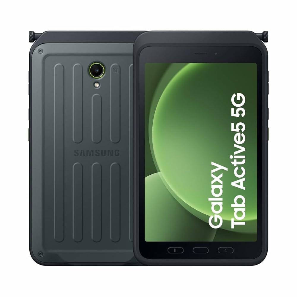 Samsung Galaxy Tab Active5 WiFi+ SIM 5G Green 6GB RAM 128GB Storage Dark Green