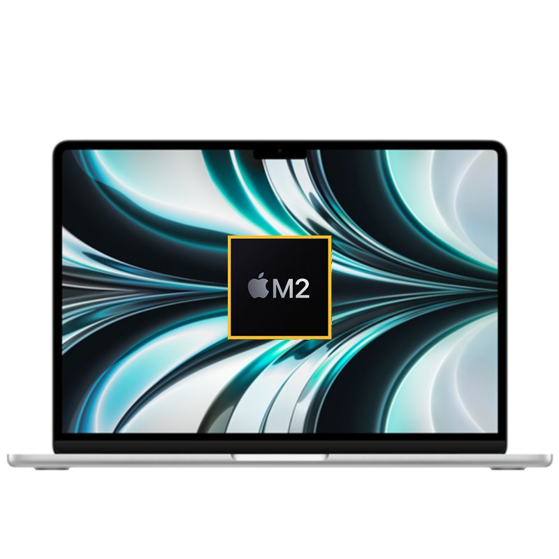Apple MacBook Air 13 Laptop M2 8 Core Chip , 8GB Ram , 256GB SSD , 13.3 inch Liquid Retina Display Silver ( MLXY3 ) - Samazon