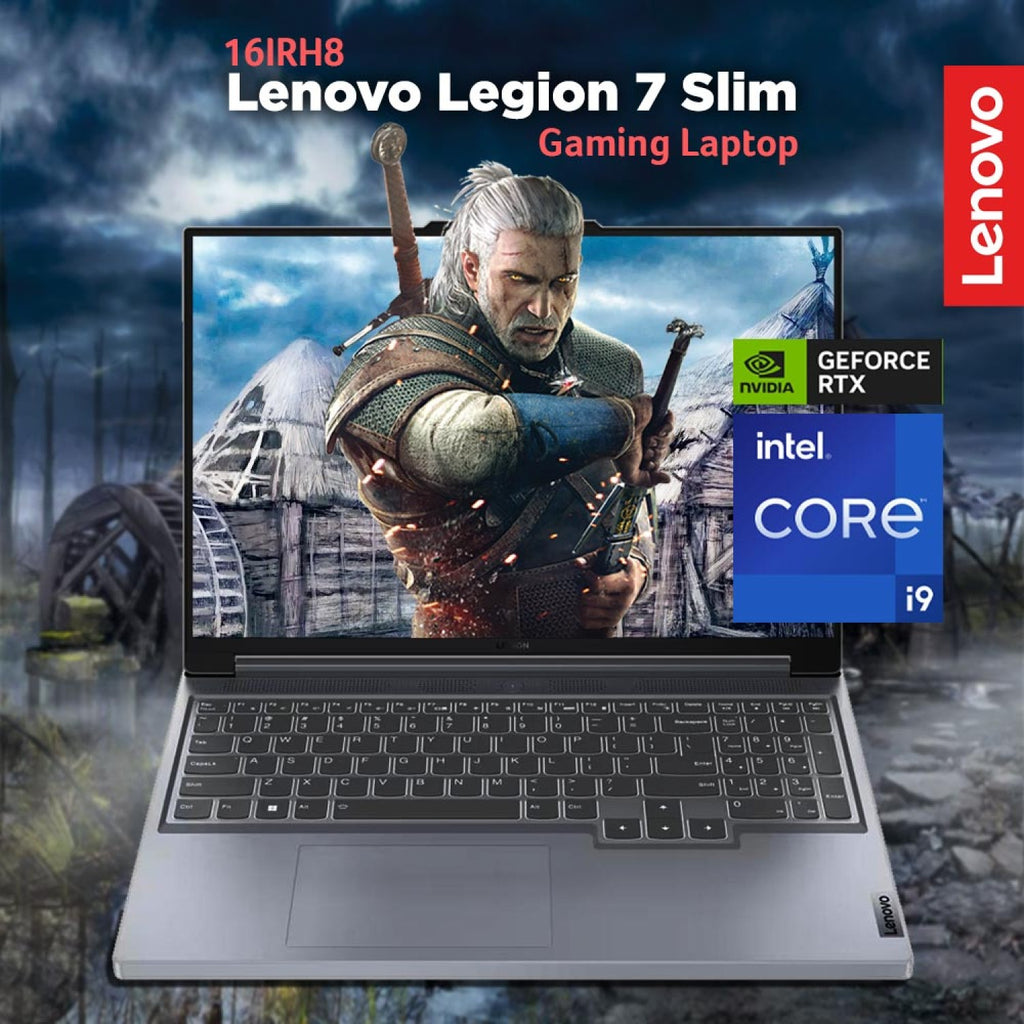 Lenovo Legion Slim 7 - Intel Core i9-13900H - 32Gb Ram - 1TB SSD - NVIDIA RTX 4070 8GB Graphics - 16" WQXGA - White Backlit - Dos - Storm Grey - Samazon