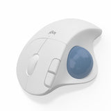 Logitech ERGO M575 Wireless Trackball Mouse Easy thumb control with Bluetooth and USB capabilities Off white - Samazon