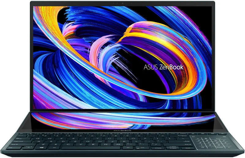 ASUS ZenBook Pro Duo 15.6" 4K Touchscreen - Intel Core i9 12th Gen 12900H - 32GB Memory 1 TB PCIe SSD NVIDIA GeForce RTX 3070 Ti Windows 11 Pro - 90NB0Z21-M000X0 - Samazon