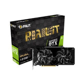 Palit GeForce RTX 2060 Dual 12GB GDDR6 192-bit PCI-E 3.0 Desktop Graphics Card | NE62060018K9-1160C