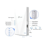 TP Link RE700X Mesh WiFi 6 Extender white