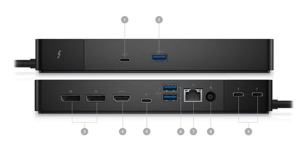 Dell WD22TB4 Thunderbolt 4 Dock Thunderbolt 4 Ports, Up to 5120 x 2880 Video Res, HDMI 2.0, DP 1.4, USB-C, USB-A, Gigabit Ethernet LAN Port - Samazon