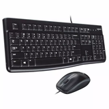 Logitech MK120 Keyboard and Mouse, Color Black - Samazon