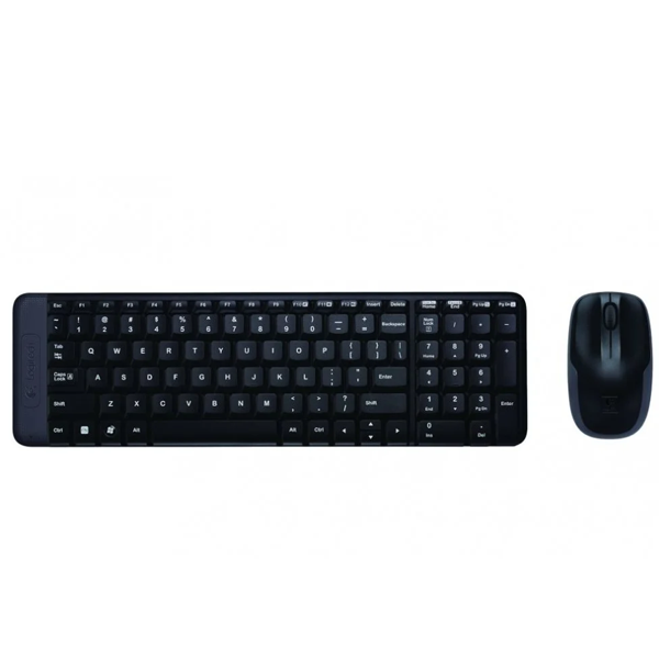 Logitech MK220 Wireless Keyboard And Mouse Combo, Color Black - Samazon