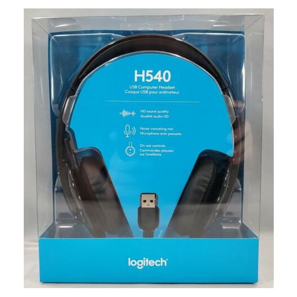 Logitech H540, USB Headset H540 for Mac, Color Black - Samazon