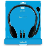 Logitech H110,  Stereo Headset, Color Black - Samazon