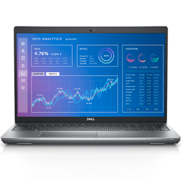 Dell Precision 15-3571 Business Laptop, 12th Gen Core i7-12800H vPro, 16GB, 512GB SSD, Nvidia T600 4GB Graphics, Windows 10 Pro, 15.6"Touch display - Samazon