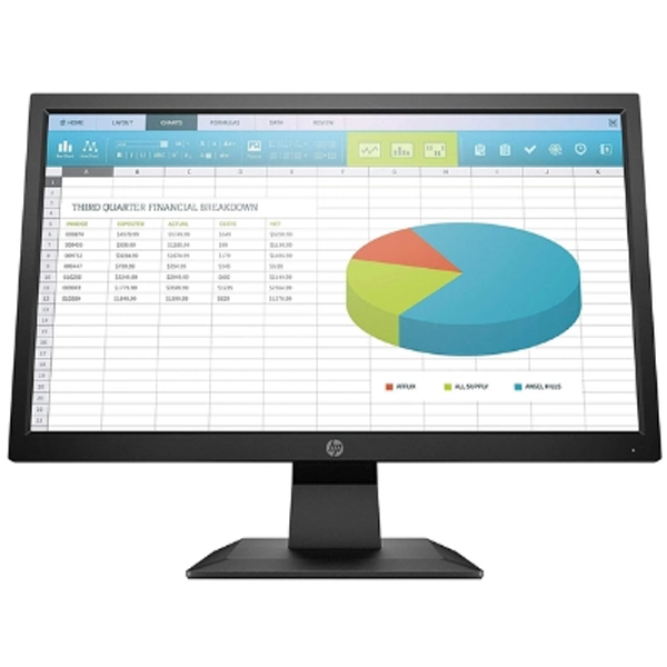 HP P204 19.5" HD+ anti-glare with LED backlight Monitor, Color Black - Samazon