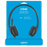 Logitech USB Headset H340, Stereo Headset for Mac, Color Black - Samazon