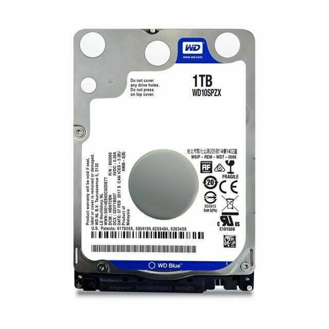 WD 1TB Blue Mobile Hard Drive - 5400 RPM 128MB Cache SATA 6Gb/s Cache 2.5 Inch - WD10SPZX For laptop - Samazon