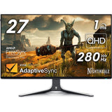 Dell Alienware AW2723DF Gaming Monitor - 27-inch (2560 x 1440) 240Hz Display (DP 1.4), 1ms Response Time, NVIDIA G-Sync, Preset OSD Modes, Adjustability - Lunar Light