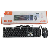 JEQANG JK-1980 USB Wired RGB Keyboard and Mouse Set Hot Selling for Office and Gaming English Language New Style