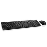 Lenovo 100 Wireless Combo Keyboard & Mouse Ambidextrous 1000 DPI Mouse Optical Sensor USB English Arabic Keyboard| Black