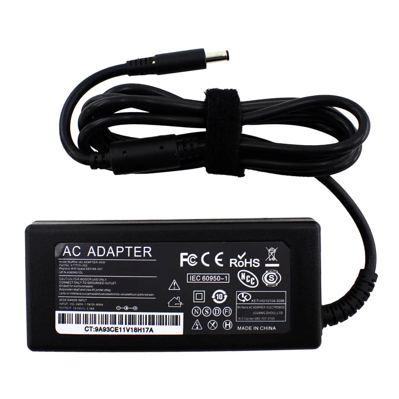 Dell Charger 65W 19.5V 3.34A AC Adapter Replacement for Dell Inspiron 15-5000 7000 3000 Series  XPS  Laptop Charger