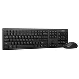 Lenovo 100 Wireless Combo Keyboard & Mouse Ambidextrous 1000 DPI Mouse Optical Sensor USB English Arabic Keyboard| Black