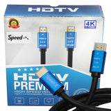 HD 2.0V 15-Meter 4K HDMI Cable, HDMI to HDMI for Display Devices, Black/Blue