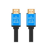 HD 2.0V 15-Meter 4K HDMI Cable, HDMI to HDMI for Display Devices, Black/Blue