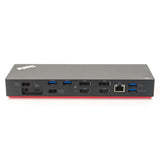 Lenovo ThinkPad Thunderbolt 3 Dock Gen 2 135W Dual UHD 4K Display Capability 2 HDMI 2 DP USB-C USB 3.1 Black