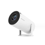 Mini Projector, HY300 Auto Keystone Correction Portable Projector with 2.4/5G WiFi, BT 5.0, 130 Inch Screen, 180 Degree Flip, Round Design, Home Video Projector with hd