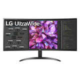 LG 34WQ60C 34 Inch 21:9 Curved UltraWide QHD 3440 x 1440 IPS Monitor With HDMI 2.0,DisplayPort |Black