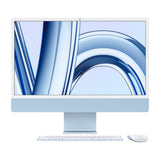 Apple iMac 24-inch - M3 chip 8-Core CPU 10-Core GPU 8GB Unified Memory 256GB SSD Storage, 4.5K Retina Display, Blue, MQRQ3 - Samazon