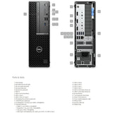 Dell OptiPlex 7010 SFF Desktop Computer, Intel Core i7-13700 Processor, 8GB RAM DDR5, 512GB SSD Storage, Intel Graphics, Windows 11 Pro| Black