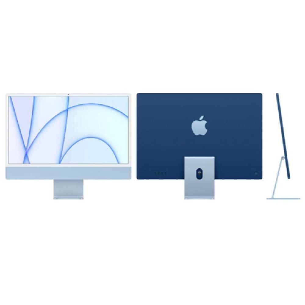 Apple iMac 24 Inch 2021, Apple M1 Chip, 8GB RAM, 256GB Storage, 4.5K Retina Display, Blue MJV93