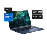ASUS Vivobook F15 - Intel® Core™ i7-1255U - 16GB RAM - 512GB SSD - 15.6” FHD Touch screen - Intel Iris Xe Graphics - Windows 11 , QUIET BLUE