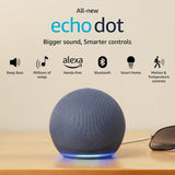 Echo Dot 5th Gen smart bluetooth speaker with vibrant sound and Alexa Use your voice to control smart home devices play music or more |Black