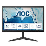 AOC Monitor 22 Inch FHD IPS LCD with Led Backlight, Hdmi Vga Port, Black ( 22B1Hs) - Samazon