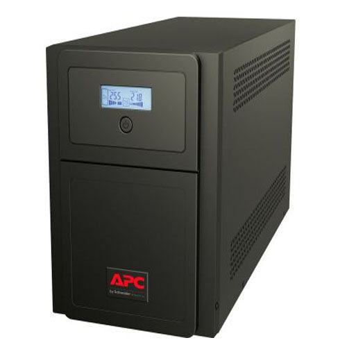 APC SMV 3000VA Easy UPS, Universal Outlet, UK Power Cord, 230V Input Voltage, 2100W Rated Power, Not Rack Mountable, Black | SMV3000AI-MSX