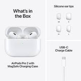 Apple AirPods Pro 2 Wireless Earbuds Active Noise Cancellation, Hearing Sound, H2 Chip, USB-C Charging|White