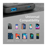 Anker Power Core III Sense 10K Wireless Power Bank 10000mAh Portable Charger 10W Qi Wireless Charging 18W USB-C USB-A Output Black