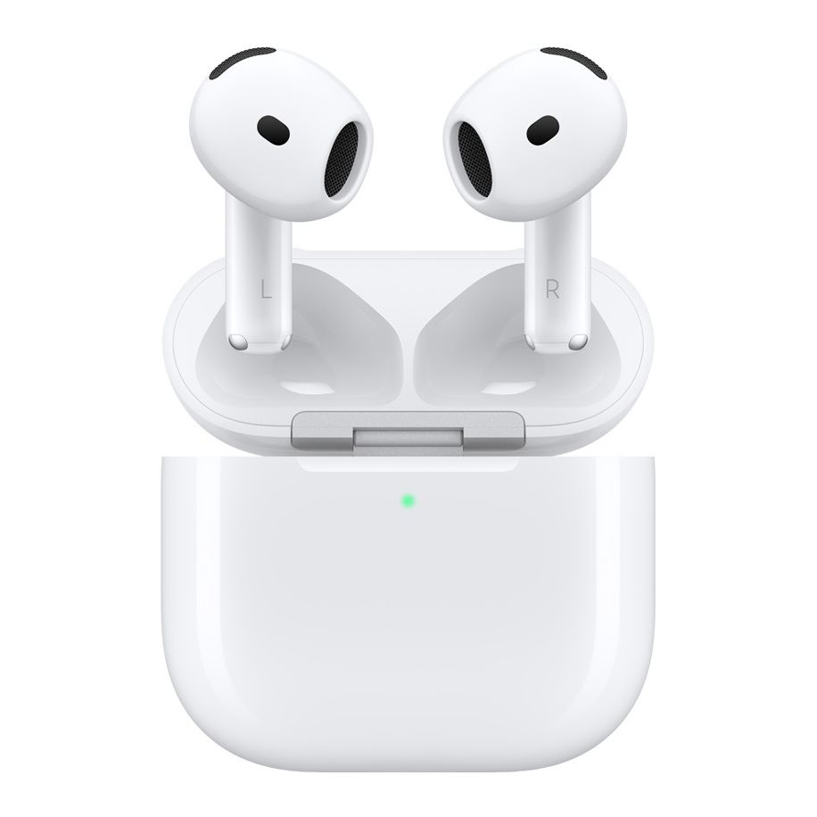 Apple AirPods 4 ANC Wireless Earbuds Bluetooth Headphones with Active Noise Cancellation USB-C Charging Case H2 Chip White
