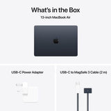 Apple MacBook Air 13.6" Liquid Retina Display M4 chip 16GB RAM 256GB SSD with 10-core CPU 8-core GPU 16 core English Keyboard Midnight 