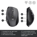 Logitech M705 Marathon Wireless Mouse 2.4 GHz 1000 DPI Laser Grade Tracking 7-Buttons Extra Thumb Buttons |Black