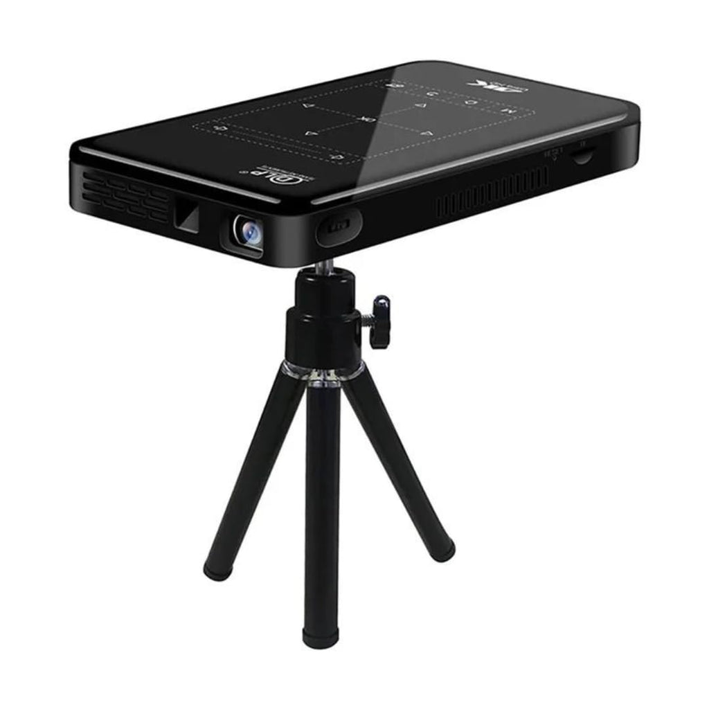 Borrego Portable Mini Smart Projector with 4K ULTRA HD high Beamer Home Cinema LED Video Projector P09 Black