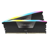 CORSAIR VENGEANCE RGB DDR5 RAM 32GB 2x16GB 6400MHz CL36 AMD Compatible Computer Memory Grey