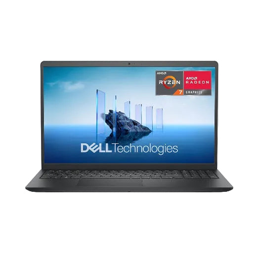 Dell 15 Laptop DC15255 AMD Ryzen 7-7730U 8GB RAM 512GB SSD AMD Radeon 610M Graphics 15.6-inch FHD Display Win11 Home Onsite Service Carbon Black