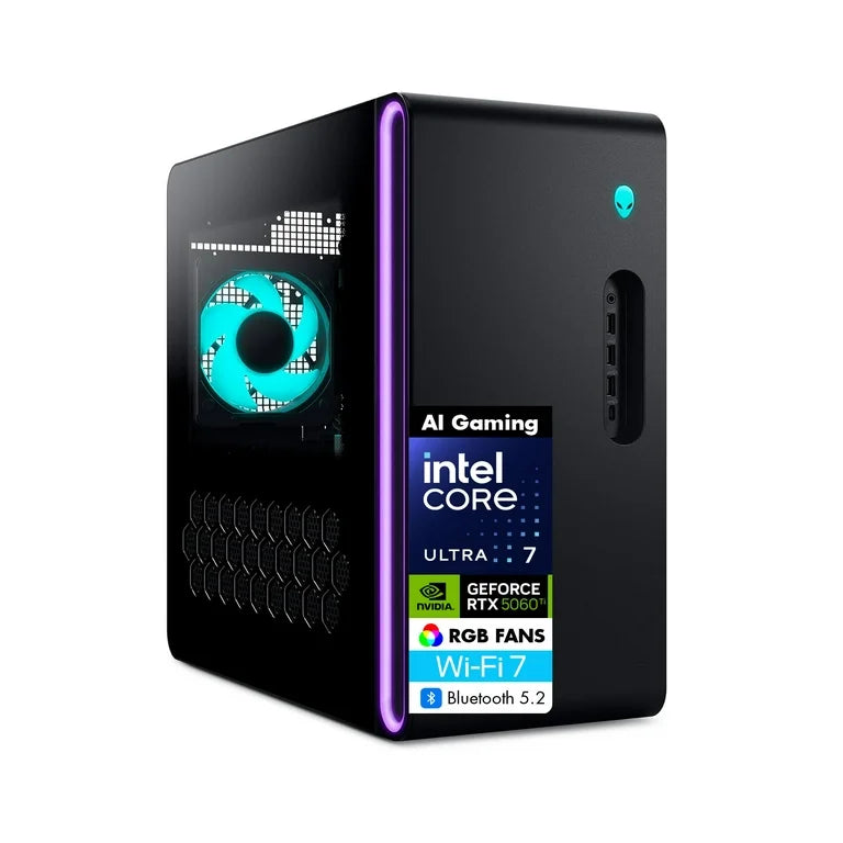 Dell Alienware Aurora Gaming Desktop Intel Core Ultra 7 265F 32GB RAM 1TB SSD Nvidia GeForce RTX 5060 Ti 8GB Graphics Black