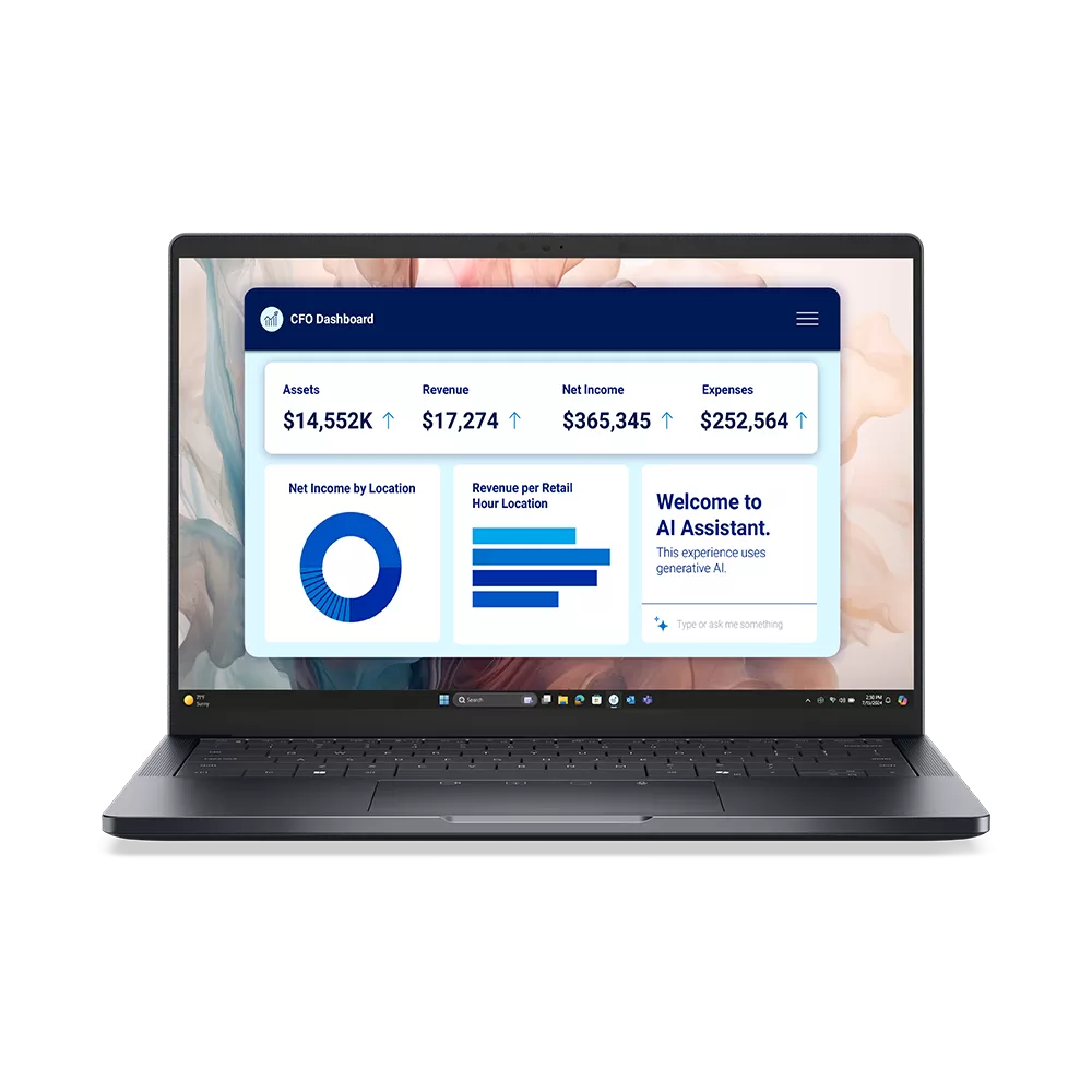 Dell Pro 14 PA14250 Premium Laptop 14" FHD Display Intel Core Ultra 7 268V 32GB RAM 512GB SSD Intel Arc 140V Graphics English/Arabic K/B Win11 Pro Black