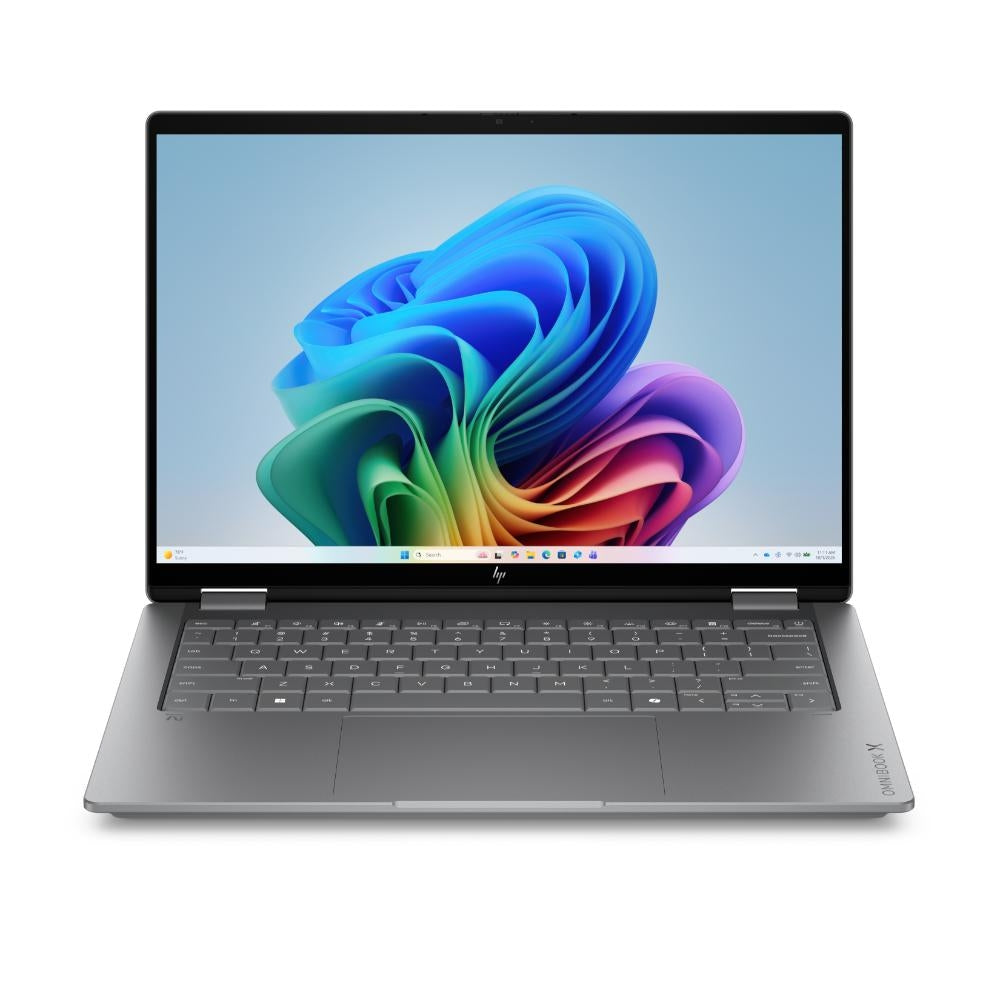 HP 14-fm000 OmniBook X Flip 2-in-1 Next Gen AI PC Laptop 14 IPS Display Intel Core Ultra 7 256V 16GB RAM 1TB SSD Intel Arc 140V Graphics With Pen English K/B Win11 Natural Silver